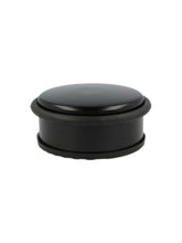 Alba 1Kg Weighted Door Wedge Steel/Elastomer 105 x 52 x 105mm Black - DOORSTOP BK